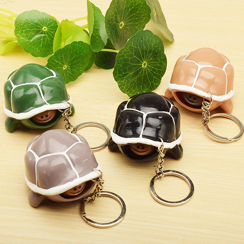 Porte-clés squishy tête de tortue - détail