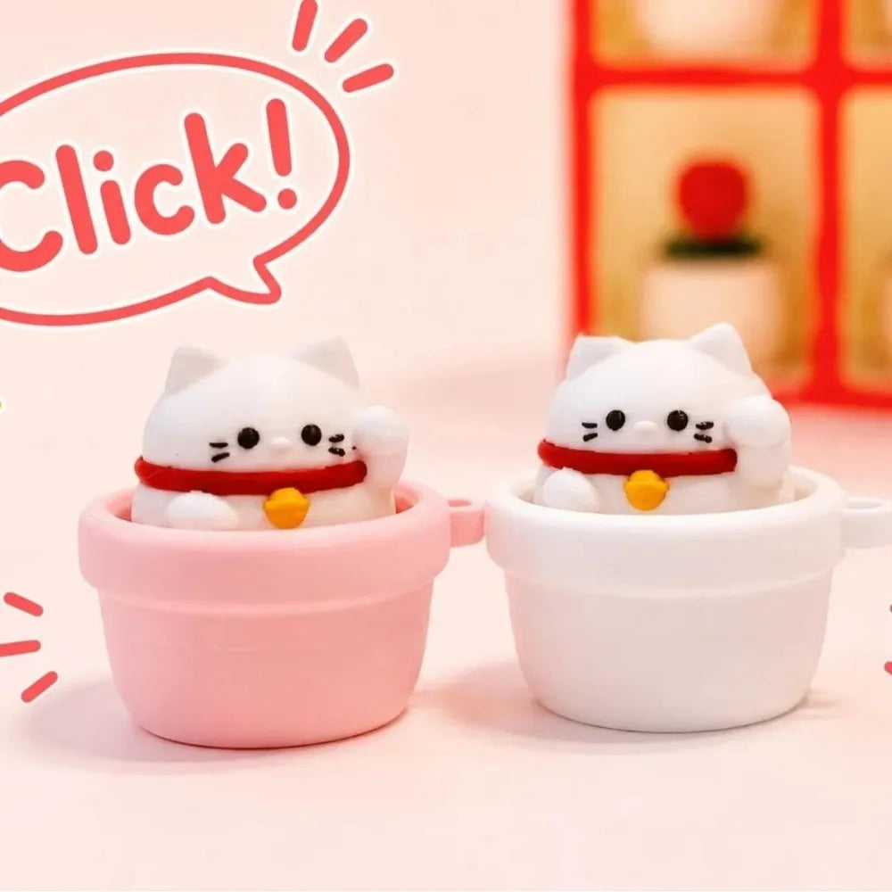 Porte-clés squishy animaux dans une tasse - couleurs