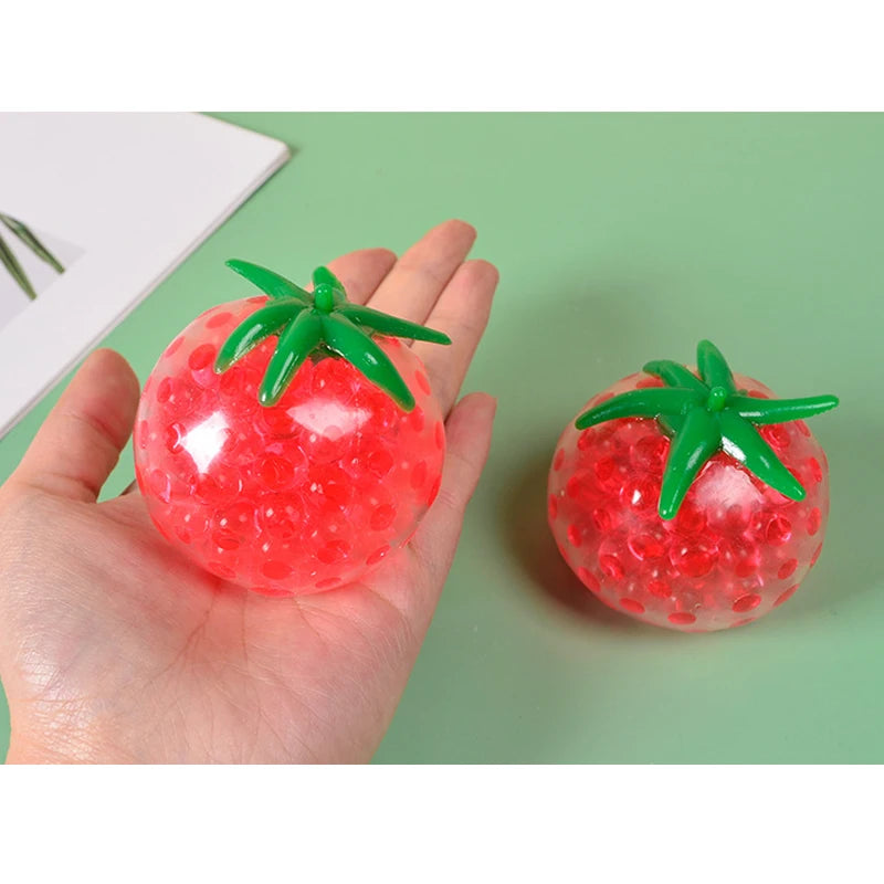 Squishy tomate anti-stress - détail texture