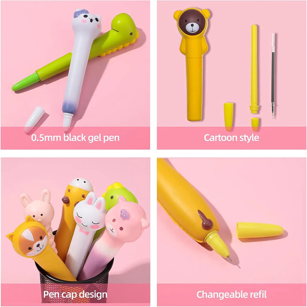 Stylo Kawaii Squishy Animaux et Fruits