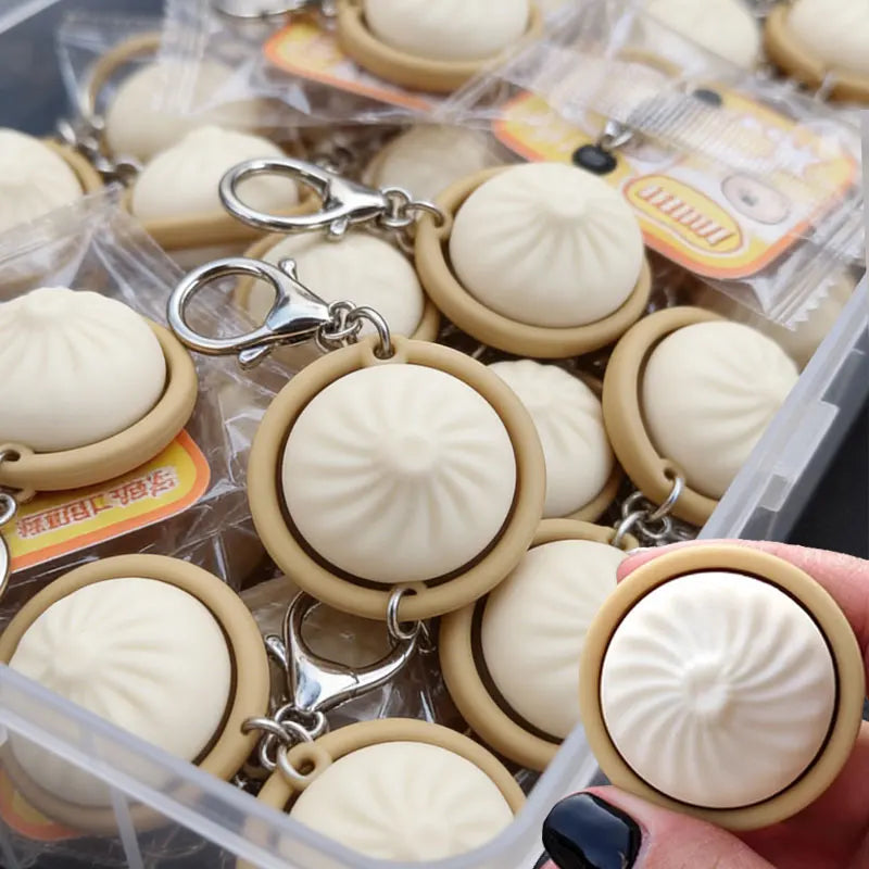 Porte-clés Squishy Petit Pain Vapeur