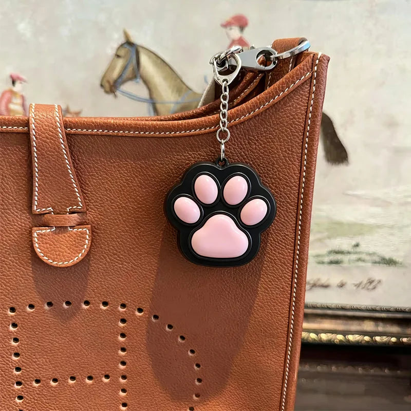 Porte-clés anti-stress patte de chat - coloris
