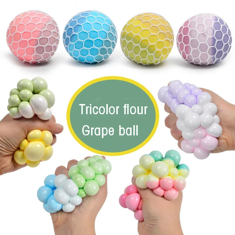 Balle anti-stress filet tricolore