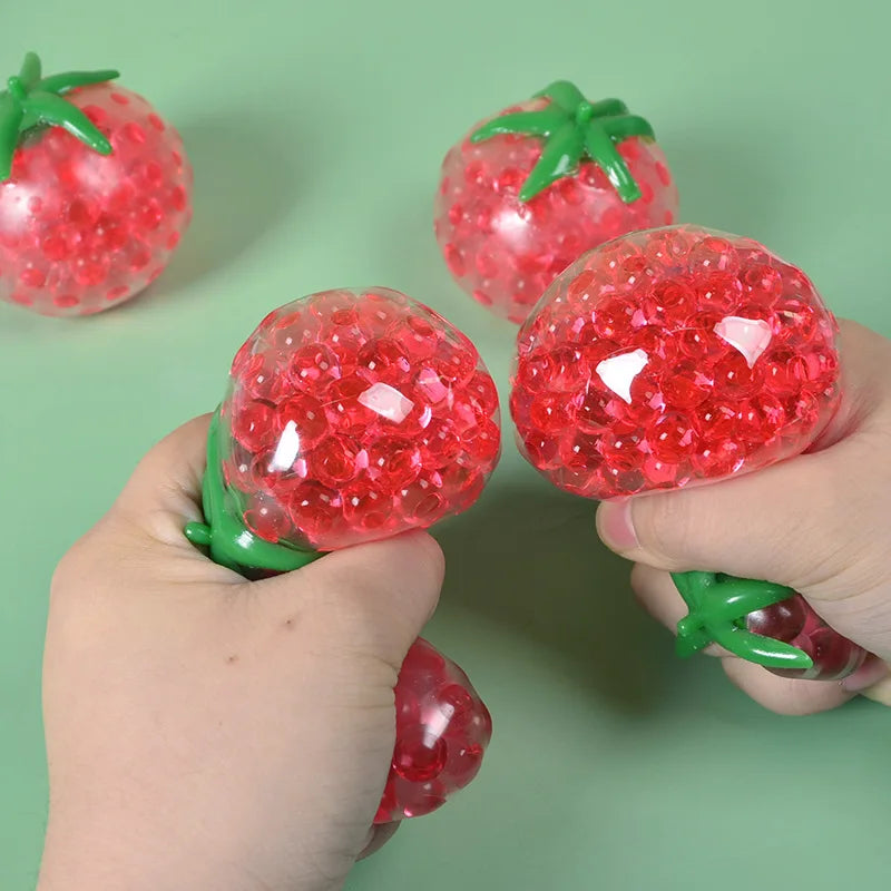 Squishy tomate anti-stress - pressée