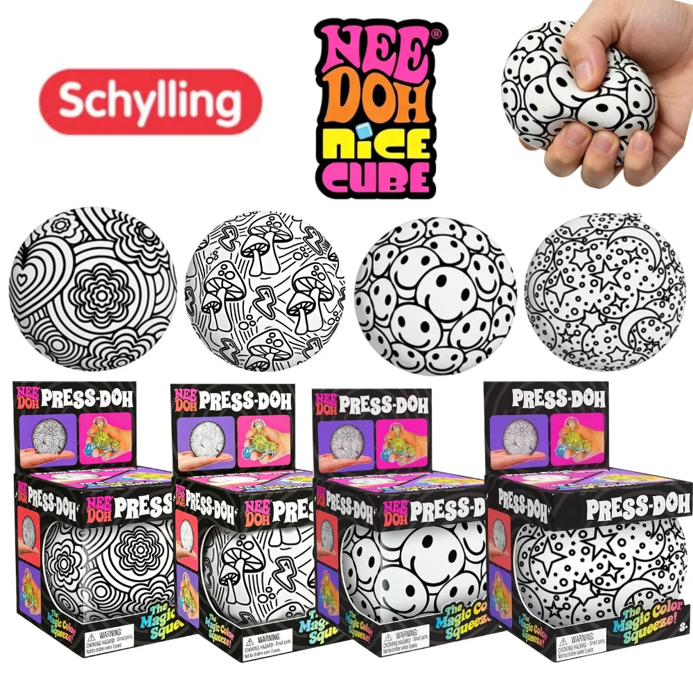 Balle anti-stress graffiti mystère - motifs assortis