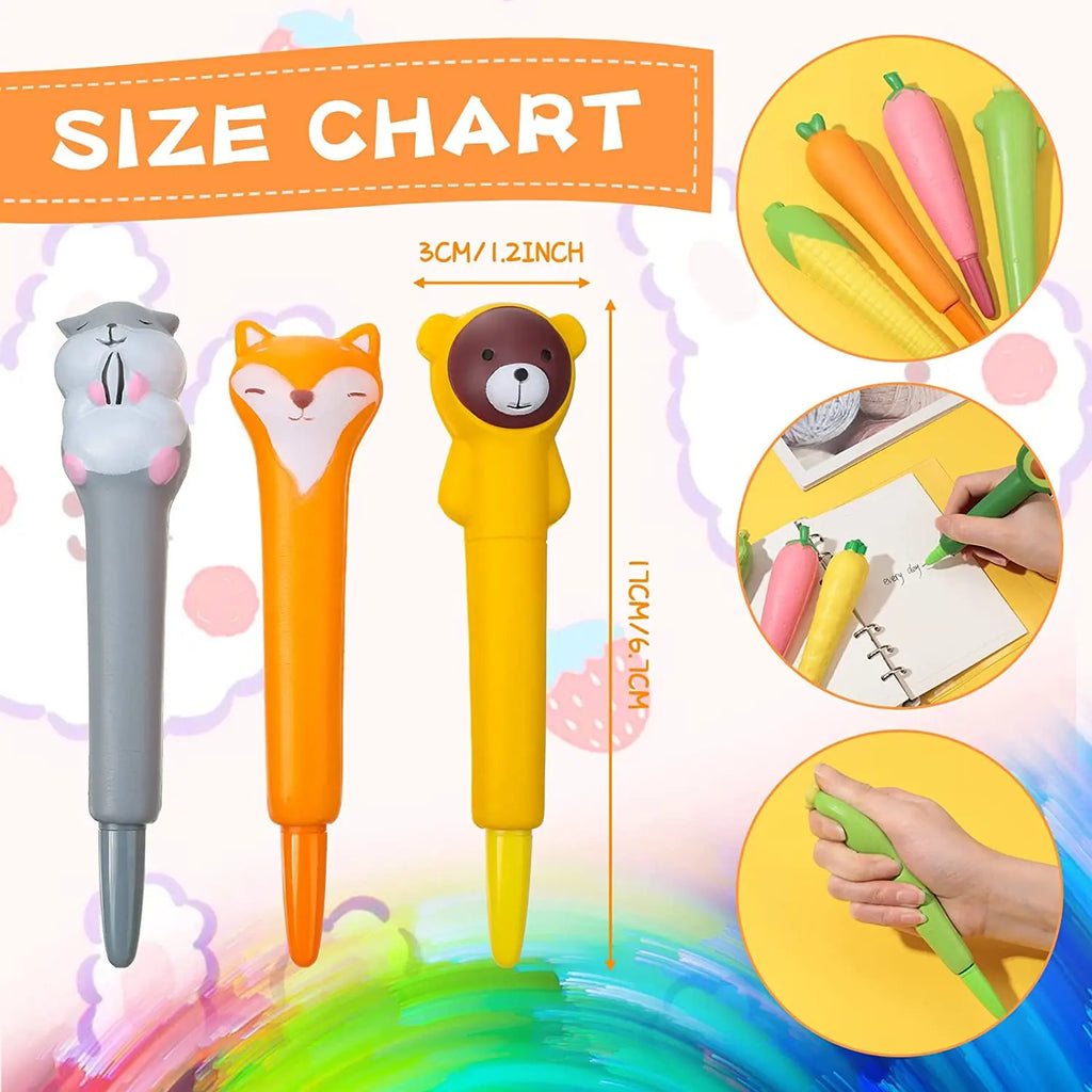 Stylo Kawaii Squishy Animaux et Fruits