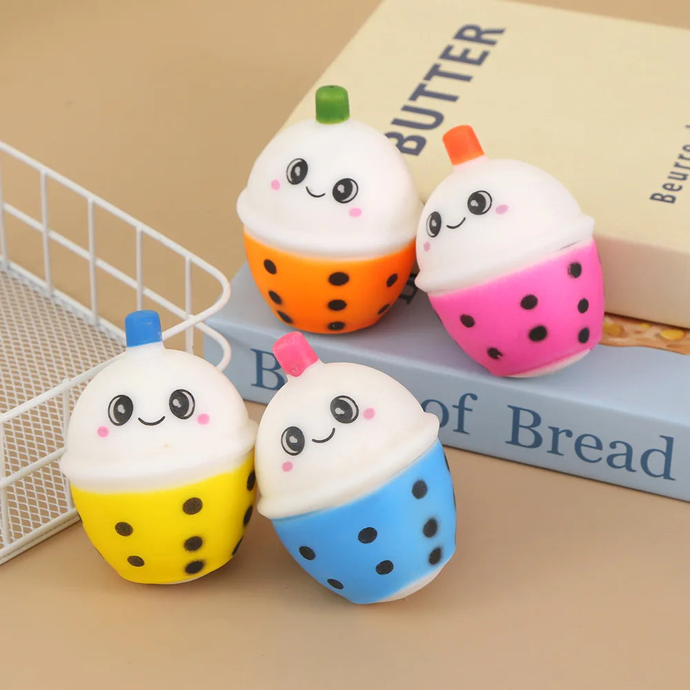 Porte-clés squishy tasse de bubble tea