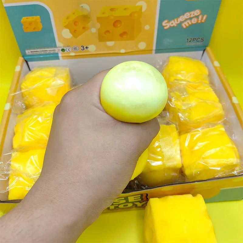 Squishy Cube de Fromage Anti-stress