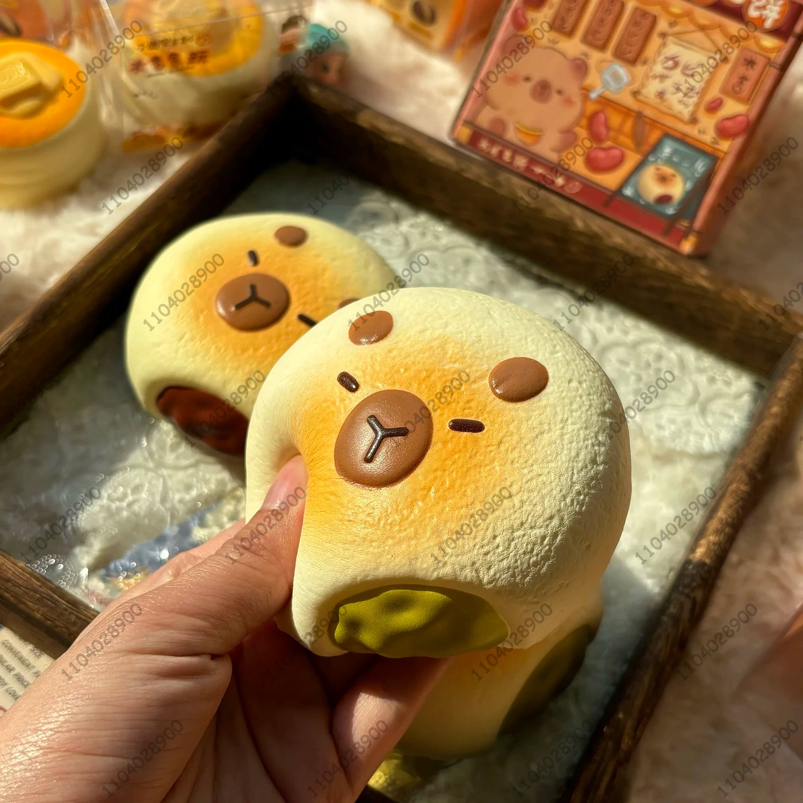 Squishy Capybara boulangerie anti-stress - toast