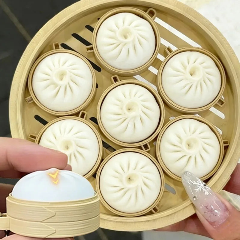 Porte-clés Squishy Petit Pain Vapeur