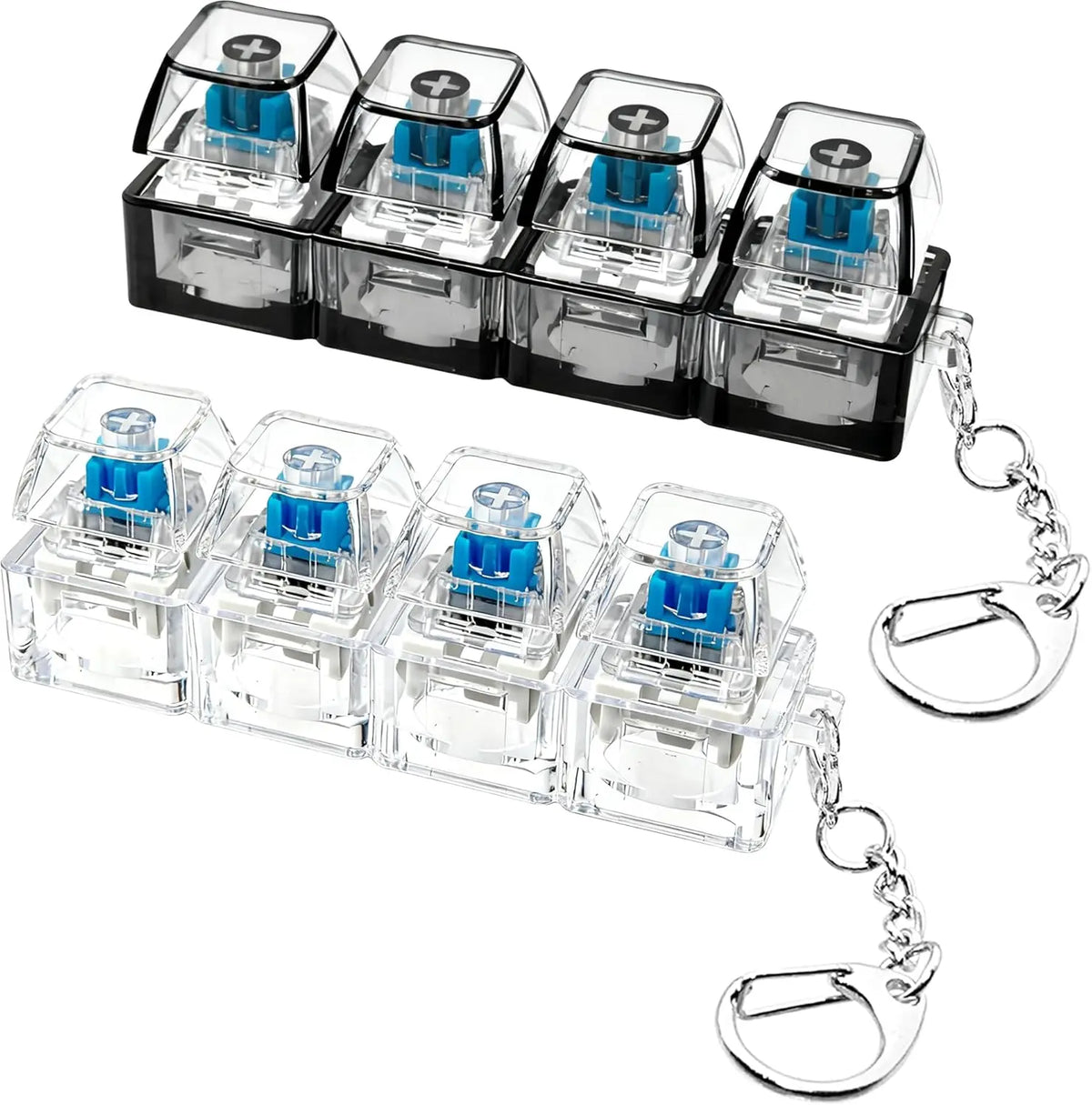 Porte-clés LED clavier pattes de chat - éclairage multicolore
