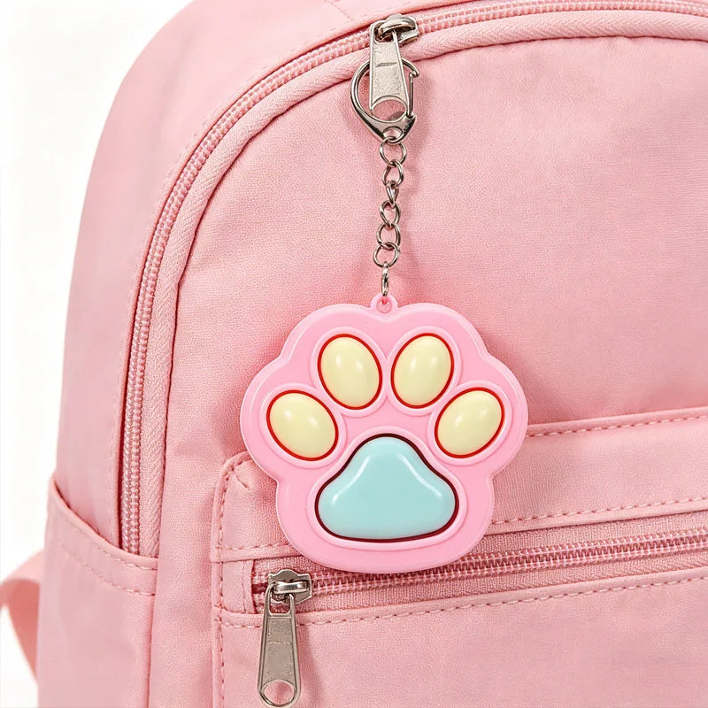 Porte-clés anti-stress patte de chat - détail