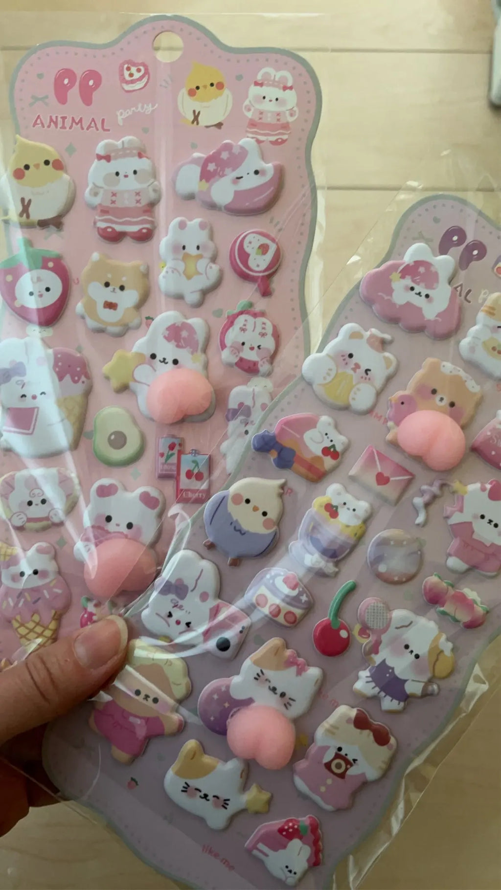 Autocollants 3D Squishy Animaux Kawaii