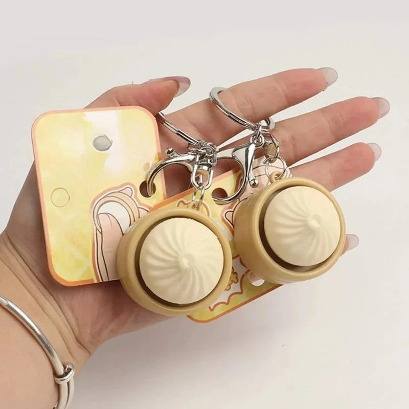 Porte-clés Squishy Petit Pain Vapeur